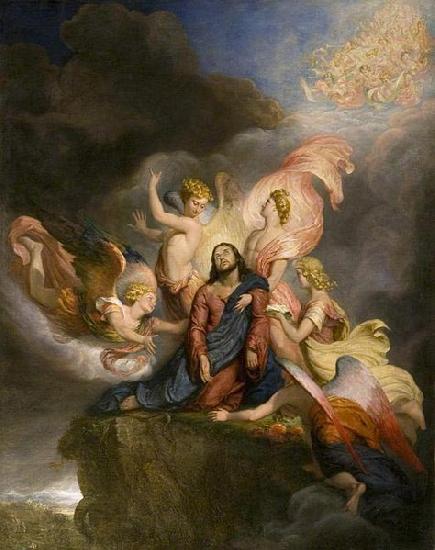 George Hayter The Angels Ministering to Christ, painted in 1849 China oil painting art